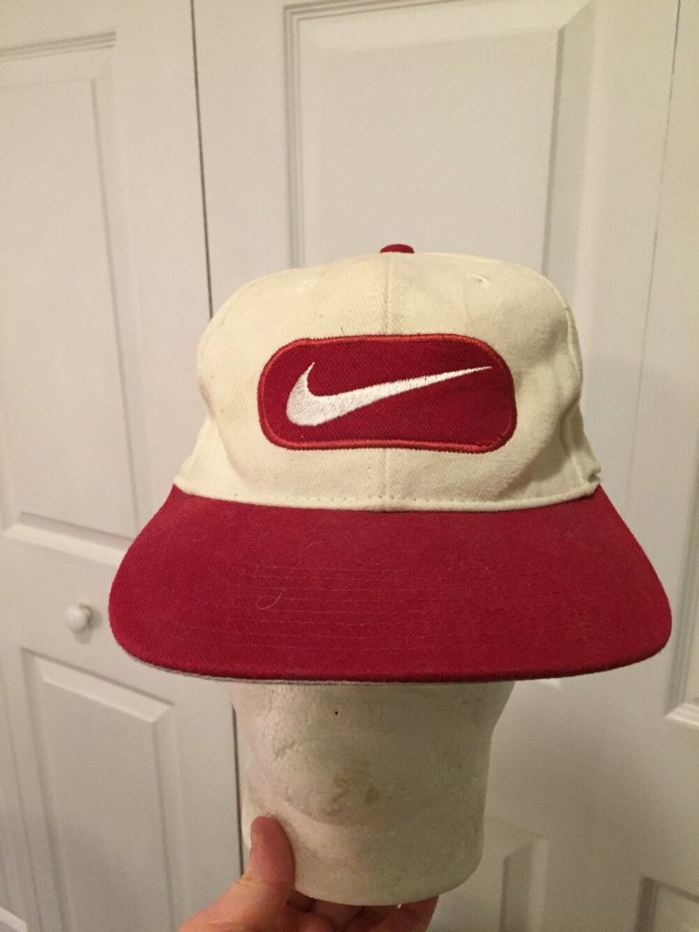 Vintage Nike Team Sports Alabama Crimson Tide Hat Cap Red Swoosh Patch Snap NCAA